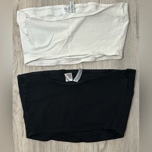 H&M Basic Crop Strapless Tube Top